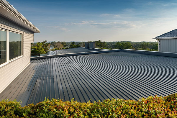 Commercial low sloped roof